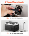 VEVOR 12 Volt Car Refrigerator, 42.3QT/40L Car Fridge, Portable Electric Cooler with -4℉~68℉ Adjustable Temperature, 12/24V DC and 100- 240V AC Compressor Freezer for Outdoor, Camping, Travel, RV