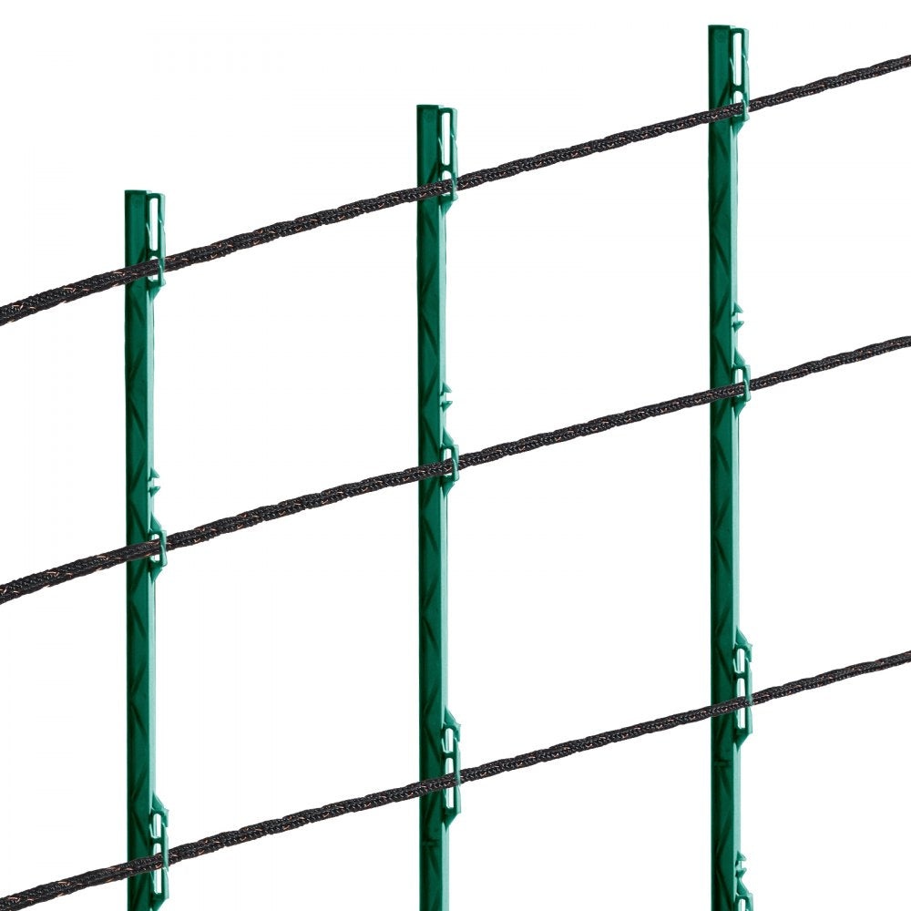 VEVOR Electric Fence Wire, 1000Ft 305M Portable Polywire, 1/4" Diameter 2 Copper Strands for Reliable Conductivity and Rust Resistance, Fencing Rope Line for Horse, Cattle, Livestock
