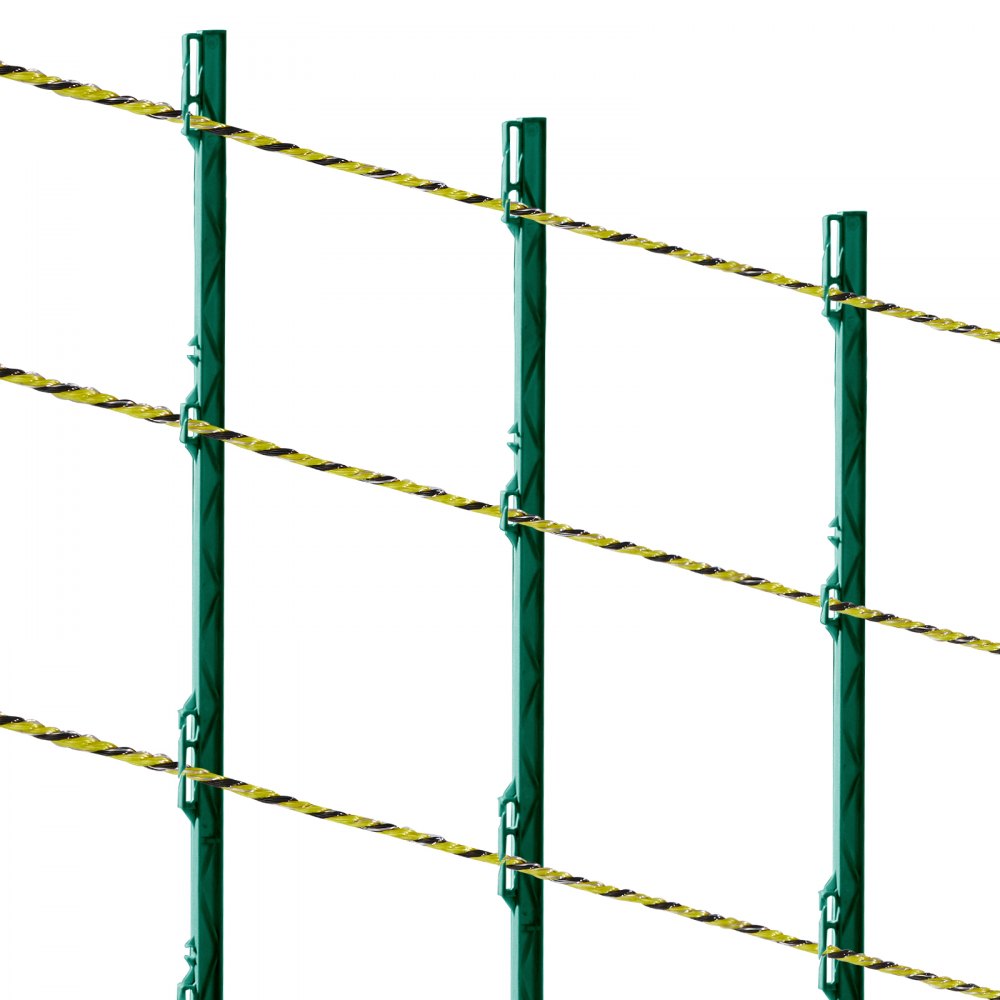 VEVOR Electric Fence Wire, 3366Ft 1026M Portable Polywire, 1/8" Diameter 6 Stainless Steel Strands for Reliable Conductivity and UV, Rust Resistance, Fencing Rope Line for Horse, Cattle, Livestock