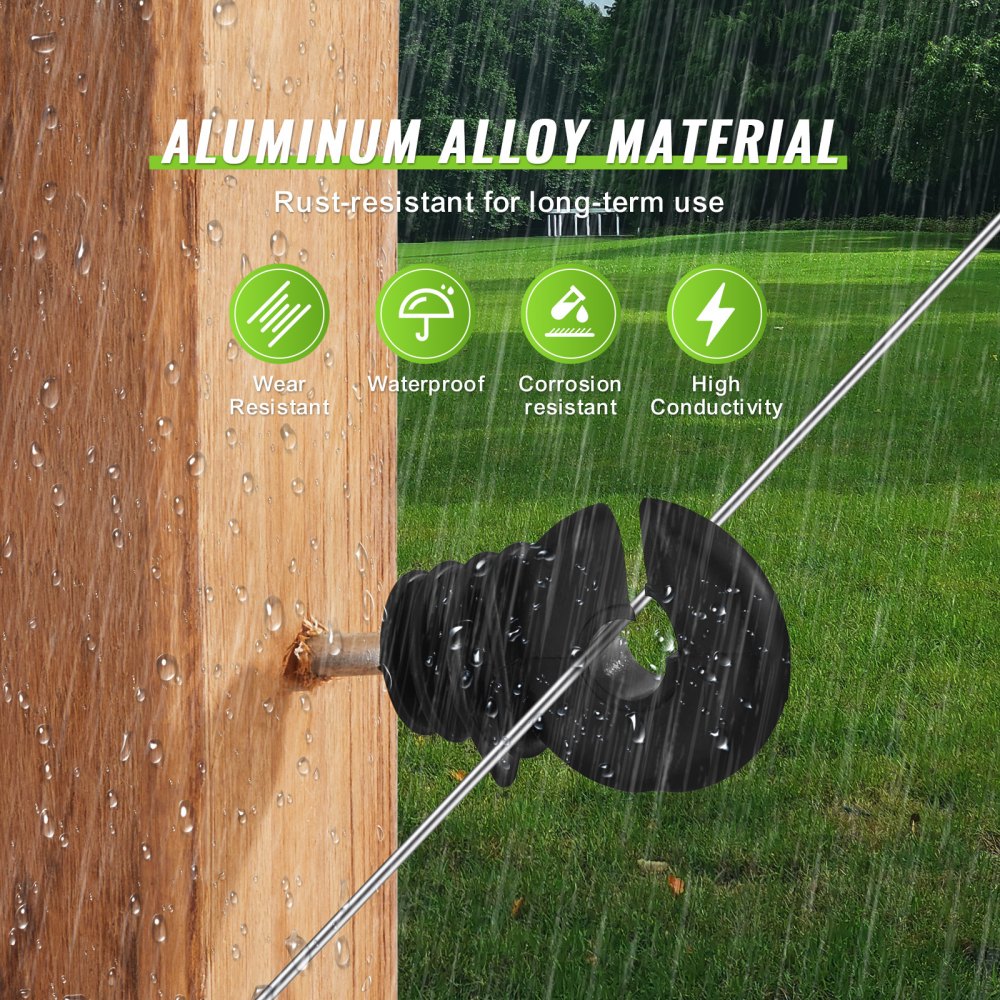 VEVOR 16 Gauge Aluminum Wire for Electric Fencing, 1640Ft 500M Electric Fence Wire, Portable Fencing Wire, 1.6mm Diameter Aluminum Alloy for Higher Conductivity and Rust Resistance, for Horse, Cattle, Livestock