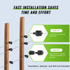 VEVOR 16 Gauge Aluminum Wire for Electric Fencing, 1640Ft 500M Electric Fence Wire, Portable Fencing Wire, 1.6mm Diameter Aluminum Alloy for Higher Conductivity and Rust Resistance, for Horse, Cattle, Livestock