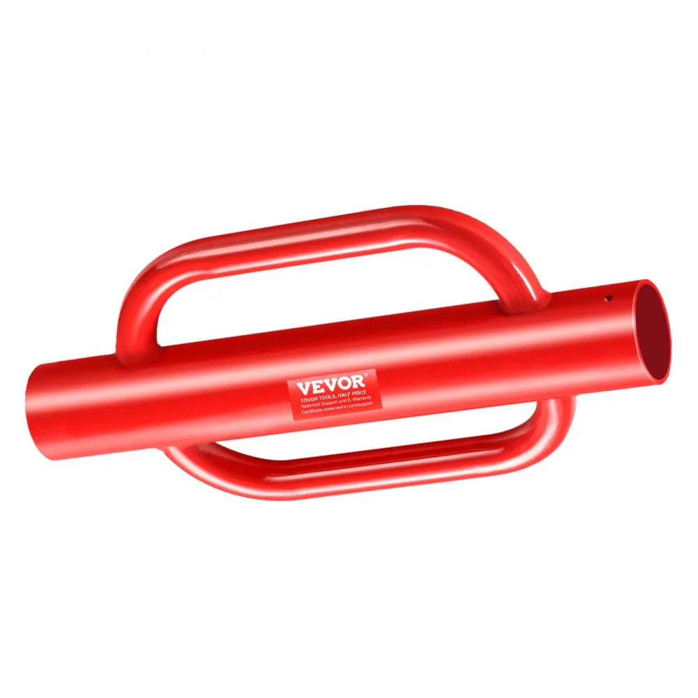 VEVOR Fence Post Driver with Handles, 4.11 in Inner Diameter T Post Pole Pounder, 22LB Heavy Duty Carbon Steel Hand Post Rammer, Farm Fencing Hole Digger for U Channel, Sign Pole, Wooden Post, Red