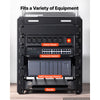 VEVOR 6U Network Rack 7.87 Inch Depth Open Frame Server Rack Vented Shelf, for 10 Inch Network IT Equipment A/V Devices, Supports Up to 200 lbs, with Side Translucent Panels & 2 Top Handles, SBC Tray