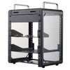 VEVOR 6U Network Rack 7.87 Inch Depth Open Frame Server Rack Vented Shelf, for 10 Inch Network IT Equipment A/V Devices, Supports Up to 200 lbs, with Side Translucent Panels & 2 Top Handles, SBC Tray
