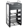 VEVOR 9U Network Rack 7.87 Inch Depth Open Frame Server Rack Vented Shelf, for 10 Inch Network IT Equipment A/V Devices, Supports Up to 200 lbs, with Side Translucent Panels & 2 Top Handles, SBC Tray