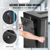 VEVOR 9U Wall-Mounted Server Network Cabinet, 15.5'' Depth, Secure Rack Enclosure, Supports up to 200 lbs, Features Lockable Glass Door and Side Panels, Ideal for IT and A/V Gear