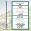 VEVOR 6 Feet Fence Post, 10 Pack U-Channel Heavy Duty Metal Fence Posts, Sturdy Steel Fence Stakes for Garden Yard, Lawn, Farms and Outdoor Wire Fencing, Green