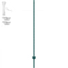 VEVOR 6 Feet Fence Post, 10 Pack U-Channel Heavy Duty Metal Fence Posts, Sturdy Steel Fence Stakes for Garden Yard, Lawn, Farms and Outdoor Wire Fencing, Green