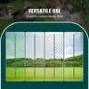 VEVOR 7 Feet Fence Post, 10 Pack U-Channel Heavy Duty Metal Fence Posts, Sturdy Steel Fence Stakes for Garden Yard, Lawn, Farms and Outdoor Wire Fencing, Green