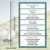 VEVOR 7 Feet Fence Post, 10 Pack U-Channel Heavy Duty Metal Fence Posts, Sturdy Steel Fence Stakes for Garden Yard, Lawn, Farms and Outdoor Wire Fencing, Green