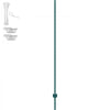 VEVOR 7 Feet Fence Post, 10 Pack U-Channel Heavy Duty Metal Fence Posts, Sturdy Steel Fence Stakes for Garden Yard, Lawn, Farms and Outdoor Wire Fencing, Green
