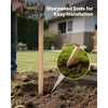 VEVOR Wooden Garden Stakes, 25 Pcs 48x0.75x0.75 in Survey Grading Stakes, Garden Ground Stake with Sharp Point, Fir Wood Plant Support Stake, Sign Posts for Silt Fence Backyard Boundaries Baselines