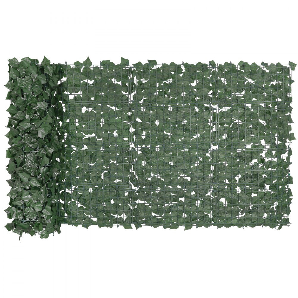 VEVOR Ivy Privacy Fence, 39 x 98 in Artificial Green Wall Screen, Greenery Ivy Fence with Strengthened Joint, Faux Hedges Vine Leaf Decoration for Outdoor Garden, Yard, Balcony, Patio Decor