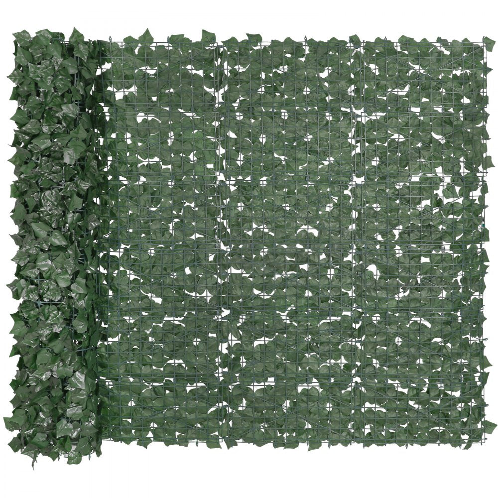 VEVOR Ivy Privacy Fence, 59 x 98 in Artificial Green Wall Screen, Greenery Ivy Fence with Strengthened Joint, Faux Hedges Vine Leaf Decoration for Outdoor Garden, Yard, Balcony, Patio Decor