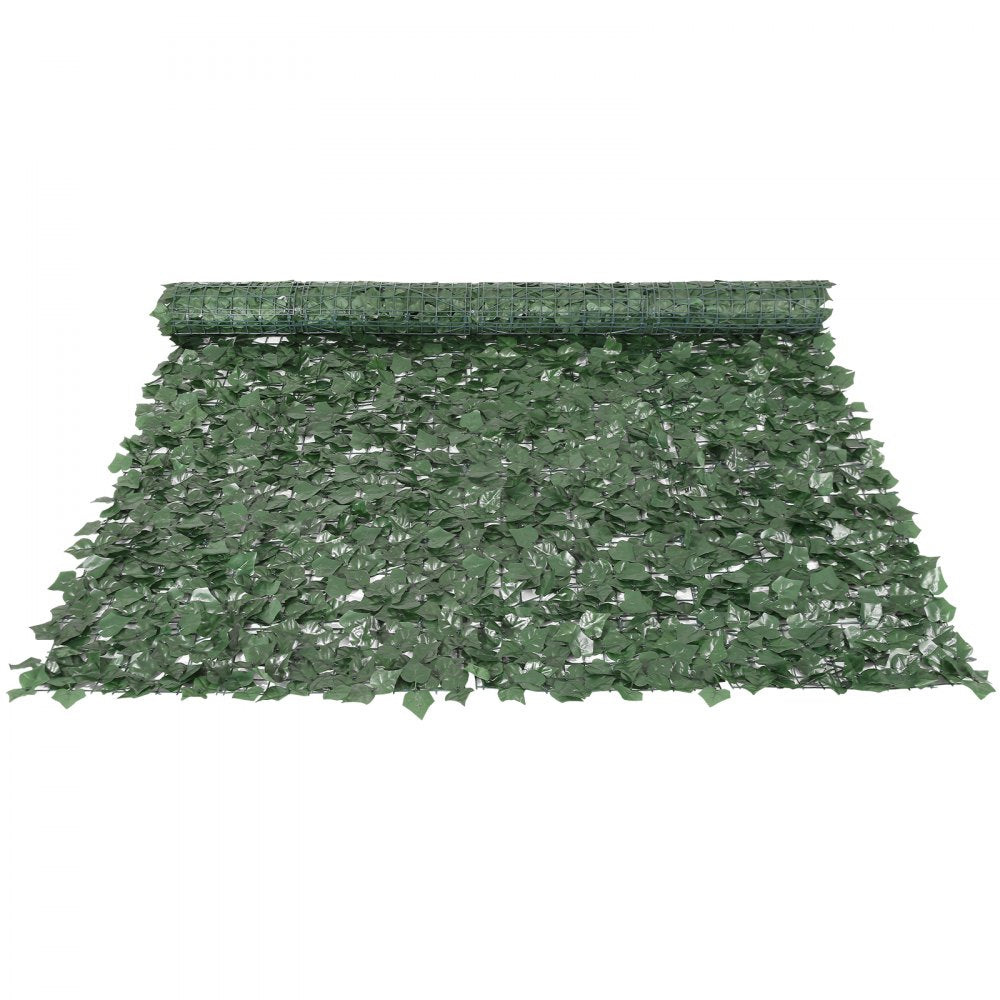 VEVOR Ivy Privacy Fence, 96 x 72 in Artificial Green Wall Screen, Greenery Ivy Fence with Strengthened Joint, Faux Hedges Vine Leaf Decoration for Outdoor Garden, Yard, Balcony, Patio Decor