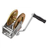 VEVOR Boat Winch, 1600 lbs Hand Winch, Heavy Duty Manual Rope Crank, Portable Two-Way Ratchet, 4: 1 Gear Ratio, Easy Installation Gear for Boat Trailer ATV Towing