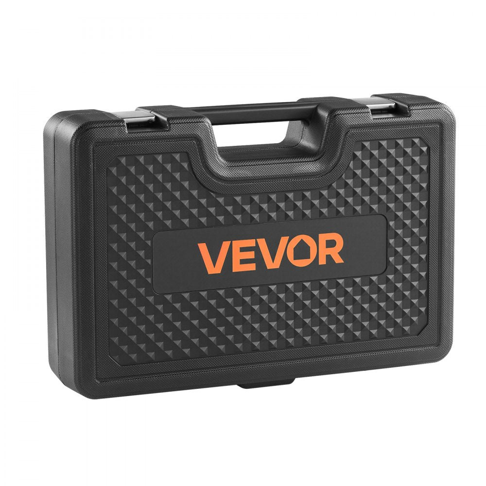 VEVOR Turbo Boost Leak Tester Kit, Compatible with 3"/3.5"/4" Pipe, 0-150 PSI Valve Gauge & 0-60 PSI Adapter Gauge, Turbo System Leakage Tester Set with 4 Pairs of Air Fittings for Diesel Trucks, SUVs
