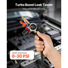 VEVOR Turbo Boost Leak Tester 4", 3" 6061 Aluminum End Cap, 0-30 PSI Adapter Gauge Range, Check Test Intake Charge Pipe Pressure Leaks with 4 Pairs of Air Fittings for Turbo Cars, SUVs, Diesel Trucks