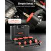 VEVOR Turbo Boost Leak Tester Kit, 0-80 PSI Valve Gauge Range, Turbo System Leakage Tester Set with 4 Pairs of Stepped Adapters 1-3/8" to 3-1/2" & Air Fittings for Intercooler and Intake Piping Test