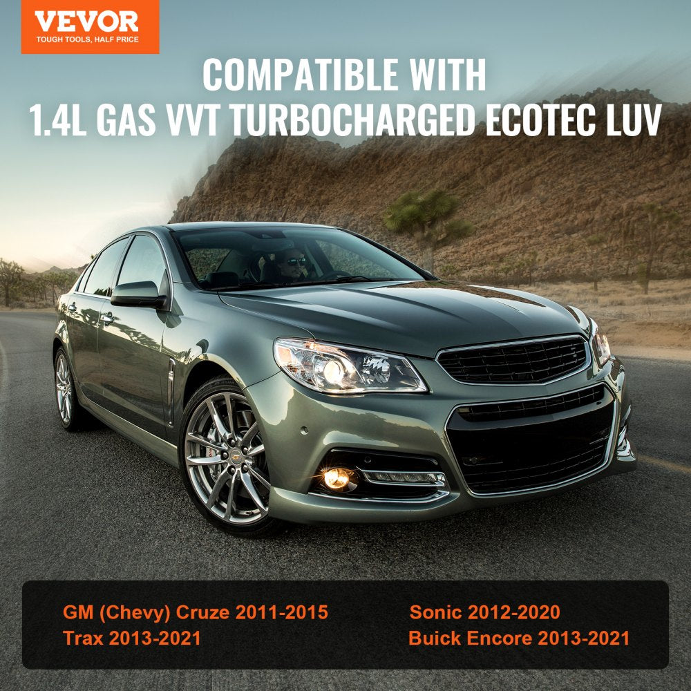 VEVOR Complete Turbo Turbocharger Chevy Chevrolet Cruze 2011-2015 with Gasket Kit and Solenoid Valve, Sonic 2012-2020 & Trax 2013-2021 & Buick Encore 2013-2021 Turbo Charger Compatible 1.4L