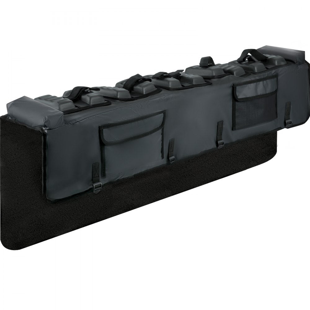 VEVOR Tailgate Pad, 54" Wide Pickup Truck Tailgate Bike Pad, Bike Tailgate Protection Cover Carries up to 5 Bikes, Truck Bed Bike Pad with PVC Outer Layer, Tool Pocket and Straps