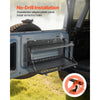 VEVOR Tailgate Table for Jeep Wrangler JL 2019 - Present, Carbon Steel Foldable Molle Panel Double-Layer Drop Down Table, Rear Cargo Storage Rack Shelf Luggage Holder Carrier Camping Accessories