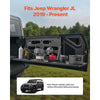 VEVOR Tailgate Table for Jeep Wrangler JL 2019 - Present , Carbon Steel Foldable Molle Panel Drop Down Table, Rear Door Cargo Storage Rack Shelf Luggage Holder Carrier Camping Accessories
