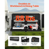 VEVOR Tailgate Table for Jeep Wrangler JL 2019 - Present , Carbon Steel Foldable Molle Panel Drop Down Table, Rear Door Cargo Storage Rack Shelf Luggage Holder Carrier Camping Accessories