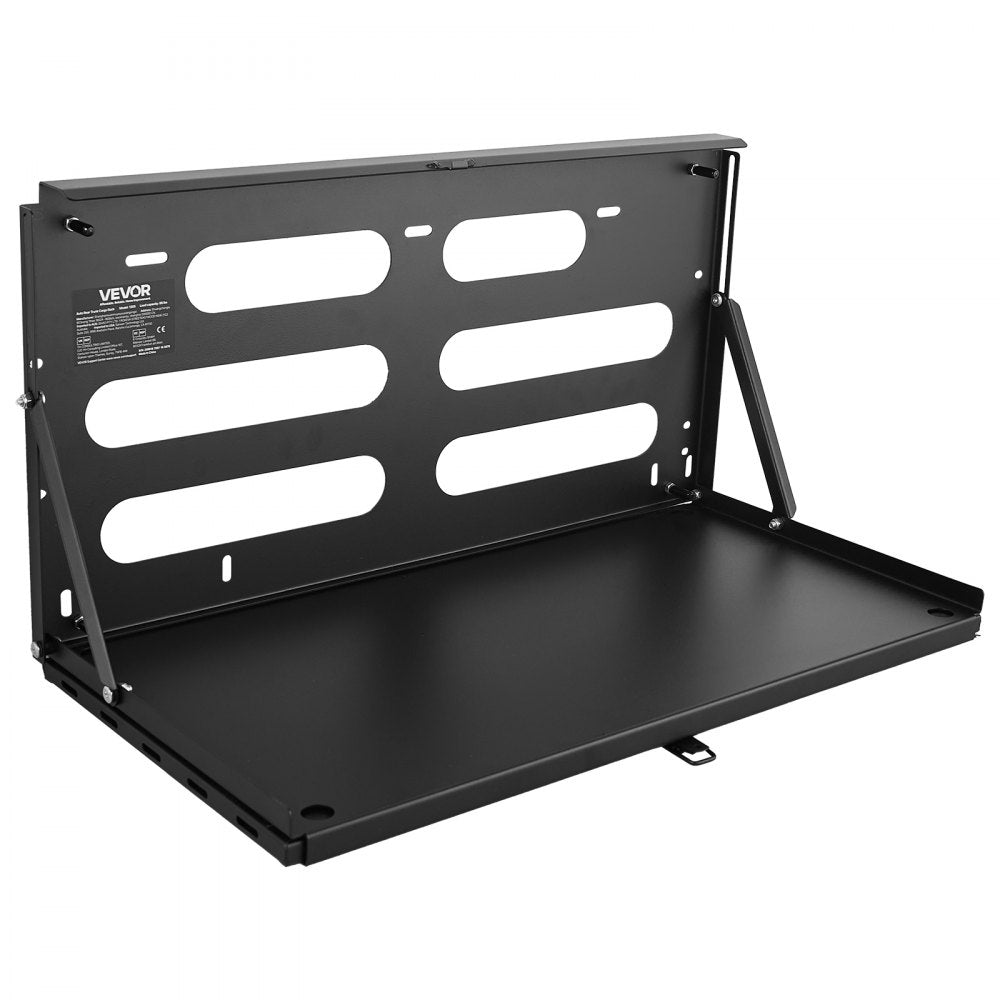 VEVOR Tailgate Table for Jeep Wrangler JL 2019 - Present , Carbon Steel Foldable Molle Panel Drop Down Table, Rear Door Cargo Storage Rack Shelf Luggage Holder Carrier Camping Accessories