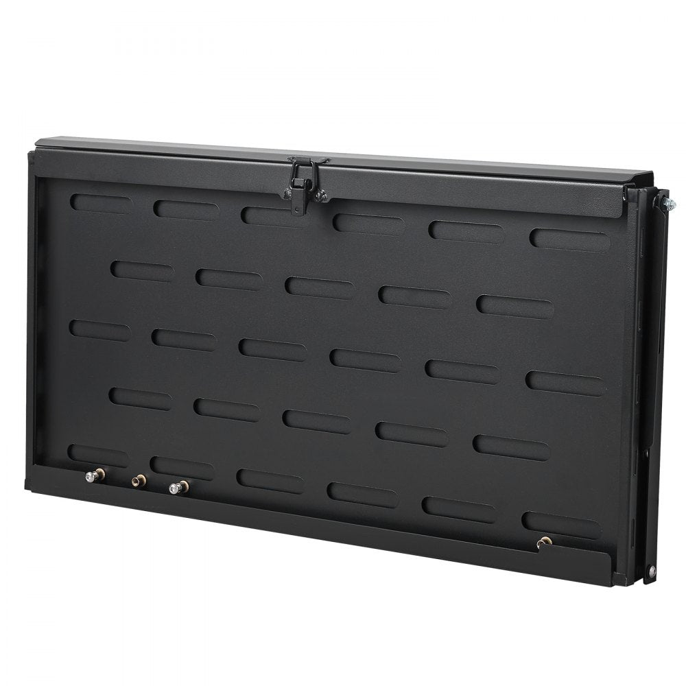 VEVOR Tailgate Table for Jeep Wrangler JL 2019 - Present , Carbon Steel Foldable Molle Panel Drop Down Table, Rear Door Cargo Storage Rack Shelf Luggage Holder Carrier Camping Accessories