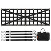VEVOR Tailgate Net, 54 in x 18 in, Heavy Duty Cargo Net for Truck Bed with 4 Adjustable Telescopic Straps, Cross-reinforced Design, Extendable & Durable, Suitable for Pickup, Truck, Trailer, Jeep, SUV