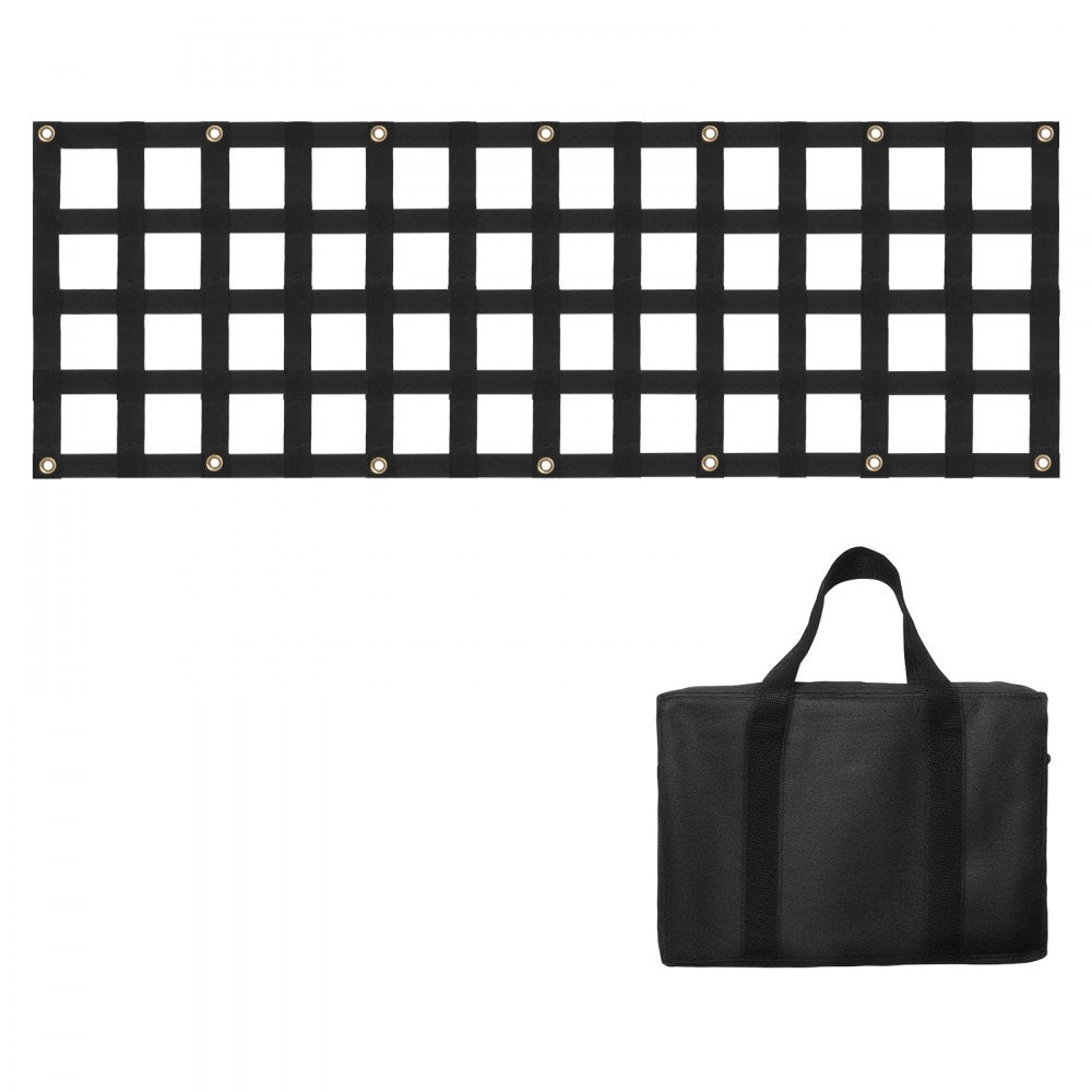 VEVOR Tailgate Net, 54 in x 18 in, Heavy Duty Cargo Net for Truck Bed with 4 Adjustable Telescopic Straps, Extendable & Durable, Flexible Adjustment, Suitable for Pickup, Trailer, Truck, Jeep, SUV