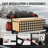VEVOR Tailgate Net, 60 in x 18 in, Heavy Duty Cargo Net for Truck Bed with 4 Adjustable Telescopic Straps, Extendable & Durable, Flexible Adjustment, Suitable for Pickup, Trailer, Truck, Jeep, SUV