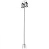 VEVOR Double Shepherds Hooks for Outdoor, 8 Pack 108 Inch Heavy Duty Bird Feeder Pole, 3/4 Inch Thick Garden Hooks for Hanging Hummingbird Feeder, Plant Baskets, Solar Light Lanterns,Wind Chimes