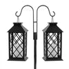 VEVOR Double Shepherds Hooks for Outdoor, 8 Pack 60 Inch Heavy Duty Bird Feeder Pole, 3/4 Inch Thick Garden Hooks for Hanging Hummingbird Feeder, Plant Baskets, Solar Light Lanterns,Wind Chimes