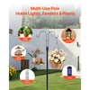 VEVOR Double Shepherds Hooks for Outdoor, 8 Pack 76 Inch Heavy Duty Bird Feeder Pole, 3/4 Inch Thick Garden Hooks for Hanging Hummingbird Feeder, Plant Baskets, Solar Light Lanterns,Wind Chimes