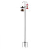 VEVOR Double Shepherds Hooks for Outdoor, 8 Pack 76 Inch Heavy Duty Bird Feeder Pole, 3/4 Inch Thick Garden Hooks for Hanging Hummingbird Feeder, Plant Baskets, Solar Light Lanterns,Wind Chimes