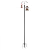 VEVOR Double Shepherds Hooks for Outdoor, 8 Pack 92 Inch Heavy Duty Bird Feeder Pole, 3/4 Inch Thick Garden Hooks for Hanging Hummingbird Feeder, Plant Baskets, Solar Light Lanterns,Wind Chimes
