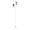 VEVOR Double Shepherds Hooks for Outdoor, 8 Pack 92 Inch Heavy Duty Bird Feeder Pole, 3/4 Inch Thick Garden Hooks for Hanging Hummingbird Feeder, Plant Baskets, Solar Light Lanterns,Wind Chimes