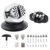 VEVOR Ball Vise, 3" Engraving Setting Tool, 360° Rotation Engraving Block Vise, 30 PCS Attachment Jewelry Engraving Block Tools Standard Block for Gemstone Inlay and Small-Scale Engraving
