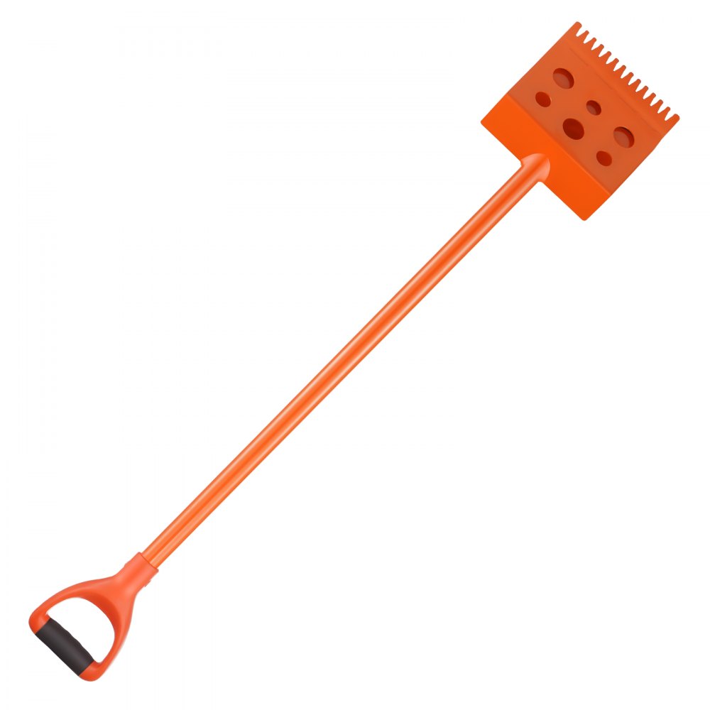 VEVOR Shingle Shovel 2 Pack, D-Grip Handle Shingle Roof Ripper, High Hardness 45# Steel & Lightweight Easy Tearing Off Roofing & Nails Tool, ideal for Commercial and Residential Use,Orange