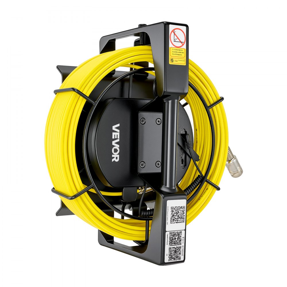 VEVOR 2026 Upgraded Sewer Camera with WiFi, 65.6ft/20m Drain Pipeline Camera, IP68 Snake Plumbing Cameras with Light- 12 LEDS, Wireless WiFi Connectivity to Phone/Tablet for Sewer Duct Pipe Inspection