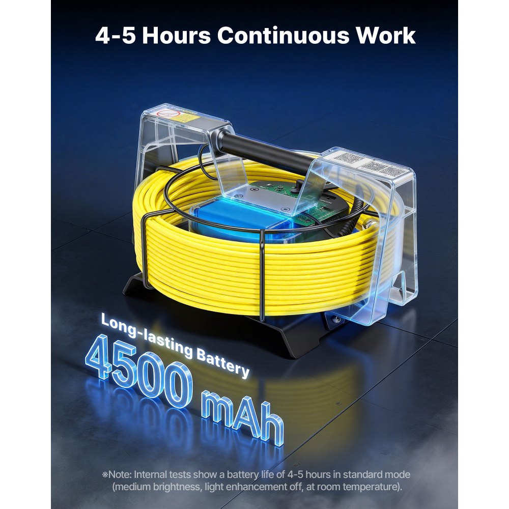 VEVOR 2026 Upgraded Sewer Camera with WiFi, 98.4ft/30m Drain Pipeline Camera, IP68 Snake Plumbing Cameras with Light- 12 LEDS, Wireless WiFi Connectivity to Phone/Tablet for Sewer Duct Pipe Inspection