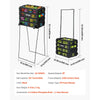 VEVOR Tennis Ball Hopper, Holds 80 Tennis Balls, Pickleball Basket Cart with Wheels for Easy Pick Up, Portable Pickleball Collection Caddy with Heavy-Duty Construction, for Training Carrying Storage