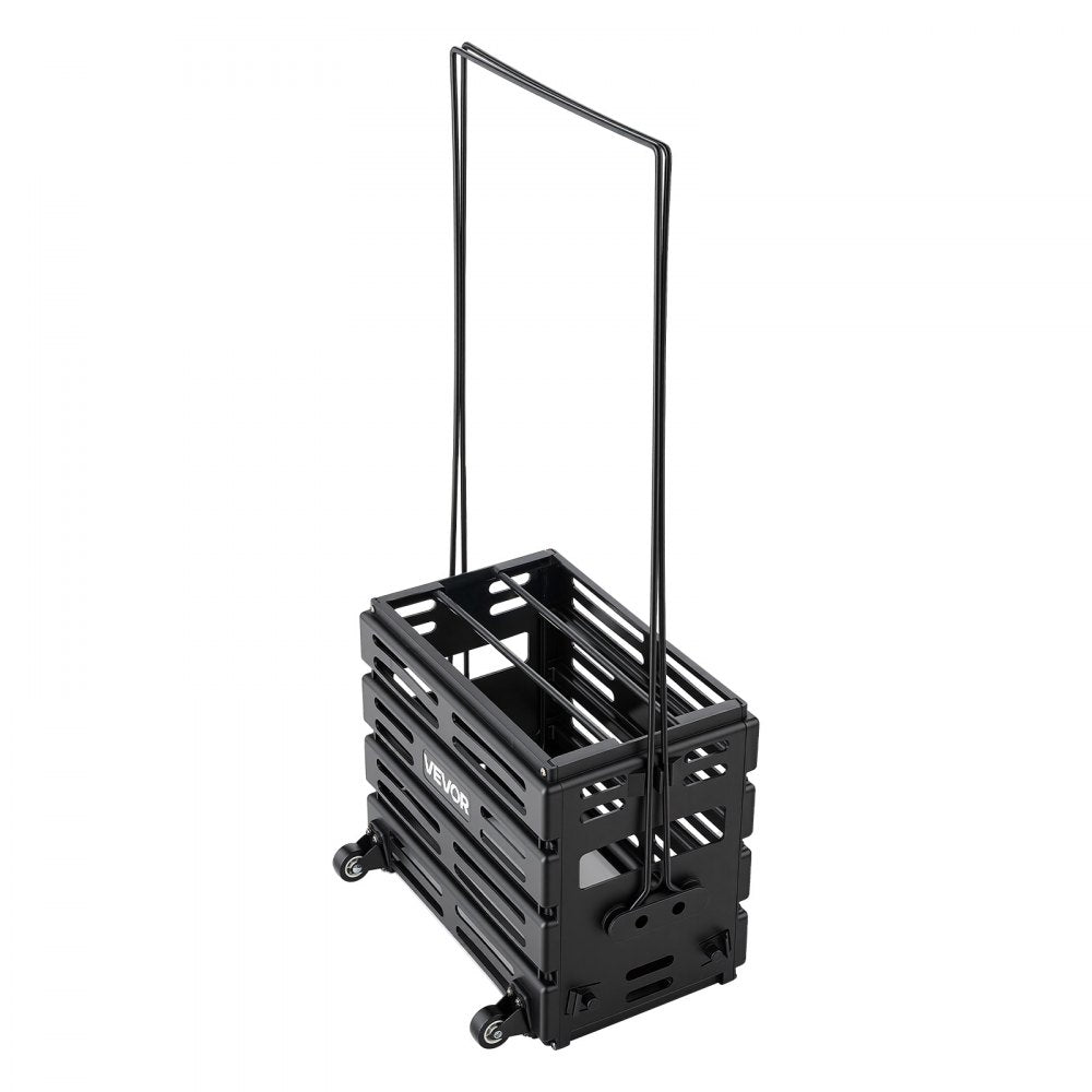 VEVOR Tennis Ball Hopper, Holds 80 Tennis Balls, Pickleball Basket Cart with Wheels for Easy Pick Up, Portable Pickleball Collection Caddy with Heavy-Duty Construction, for Training Carrying Storage