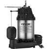 VEVOR Sump Pump, 1/2 HP 3960 GPH, Submersible Stainless Steel Water Pump, 1-1/2" NPT Discharge With 33 ft Cord, Automatic Float Switch with Piggy-back Plug, for Indoor Basement Water Basin
