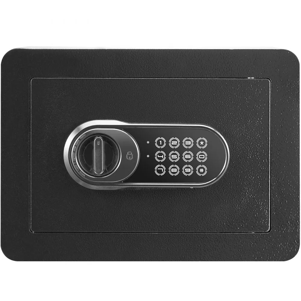 VEVOR Safe, 0.5 Cubic Feet Home Safe, Steel Security Safe with Digital Keypad and 2 Keys, Wall-Mounted Cabinet Safe Protect Cash, Gold, Jewelry, Documents for Home, Hotel, 13.8 x 9.8 x 9.8 inches