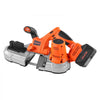 VEVOR 20V Portable Band Saw Kit, 2.56-Inch Deep Cut, AC 110V, 360W Bandsaw with Brushless Motor, 4.0 Ah Battery, Cordless and Compact Portaband, 0-192 m/min Variable Speed, for Cutting Metal, Wood
