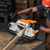 VEVOR 20V Portable Band Saw Kit, 5 Inches Deep Cut, AC 110V, 360W Bandsaw with Brushless Motor, 4.0 Ah Battery, Cordless and Compact Portaband, 0-120 m/min Variable Speed, for Cutting Metal, Wood