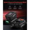 VEVOR Cordless Impact Wrench, 958.8 ft-lbs / 1300 N·m High Torque, 1/2 inch, 20V Electric Impact Wrench with Brushless Motor, 2 x 4Ah Batteries, Charger, 5 Sockets and Belt Clip, for Car Tire Truck